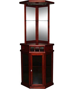 Mahogany Finish Corner Bar