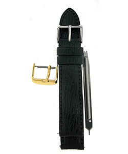 Black Shark Skin 20 mm Strap w/ Extra Buckle