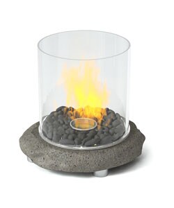 Red Volcano Scandinavian Stone Centerpiece