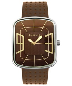 Giordano Men's Brown Leather Watch