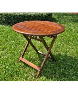 Acacia 32-inch Round Folding Table