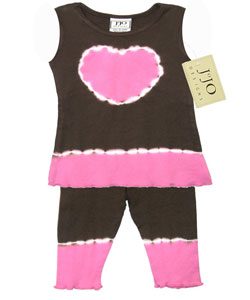 JoJo Designs 2-piece Tie-dye Heart Infant Girl Set