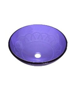 DeNovo Umbria Cobalt Round Artistic Glass Vessel