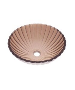 DeNovo Piedmont Rose Round Artistic Glass Vessel