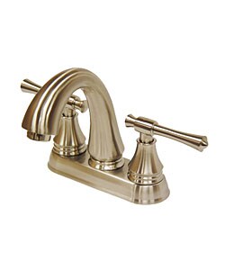 Brushed Nickel Centerset Bathroom Faucet