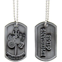 Armor of God Dog Tag Necklace
