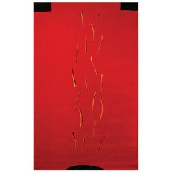 Red Hot Contemporary Wool Rug (7' x 9')