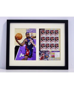 LeBron James Framed Stamp Collection
