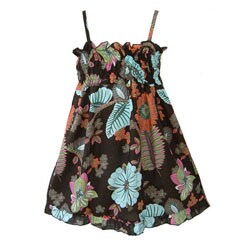 AnnLoren Girl's Smocked Floral Dress