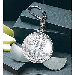 American Coin Treasures Walking Liberty Half Dollar Pocket Knife/ Key Ring