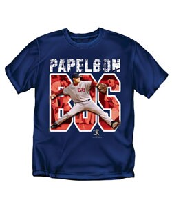 Jonathan Papelbon MLBPA Navy Screenprinted T-shirt
