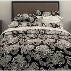 Gramercy Paisley Black 7-piece Bedding Ensemble
