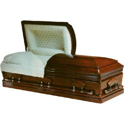 Majestic Mahogany Wood Casket