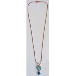 Copper Roman Glass 'Amore' Necklace (Israel)