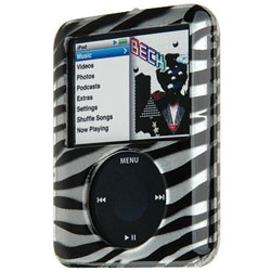 Apple iPod Nano 3rd Generation Zebra Crystal Case