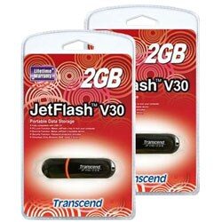 Transcend 2GB JetFlash USB Flash Drive (2 pack)