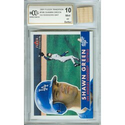 Shawn Green Mint Card and Game-used Bat