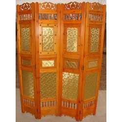 Victorian Floral Wooden Room Divider