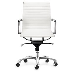 Manhattan Adjustable White Office Chair