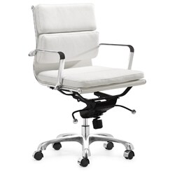 Milan White Office Chair