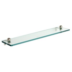 22-inch Tempered Glass Bathroom Shelf
