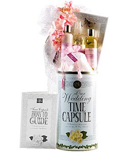 Wedding Time Capsule with Love Spa Gift Basket