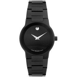 Movado Safiro Women's Black Stainless Steel Watch