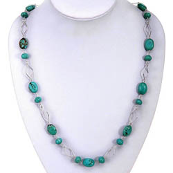 Sterling Silver Turquoise Necklace