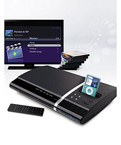 Multi-purpose 5.1-channel Slim Desktop iPod/ DVD Player