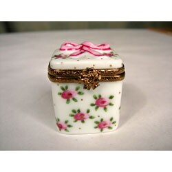 Limoges Hand-painted Floral Keepsake Box