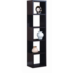 Red Cocoa Wood Bookcase/ Display Cabinet