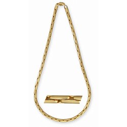 14k Gold Overlay 24-inch Cobra Necklace