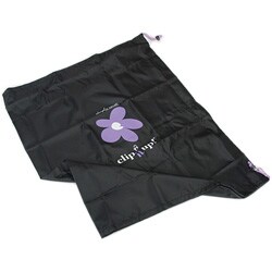 Clip It Up Black with Purple Flowers Storage Cover