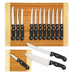 Farberware 14-piece Knife Set with 2 Bamboo Boards