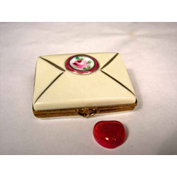 Limoges Hand-painted Love Letter Keepsake Box