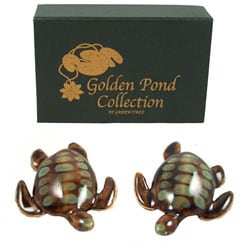 Golden Pond Collection Ceramic Sea Turtle Figurines