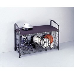 Multipurpose Black Bench and Organizer