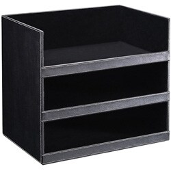 Ebony 3-section Document Organizer