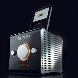 Black Boynq icube II Speaker and Dock for iPod