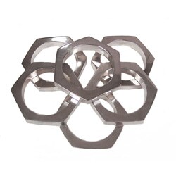 Hexagon Napkin Rings (Set of 6)