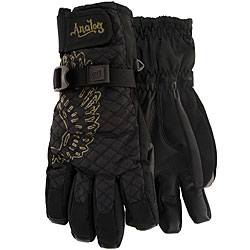 Analog Women's True Black Quilted Gloves