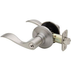 Fontaine Satin Nickel Door Keyed Lever