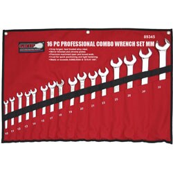 Grip 16-piece MM Professional Extra Large Combo Wrench Set