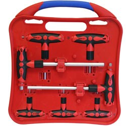 Grip 7-piece SAE T-handle Hex Key Set