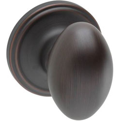 Fontaine Egg-shaped Bronze Dummy Doorknob  (Pack of 2)
