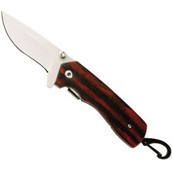 Wood Hunting Spring Assisted Pocket Knife