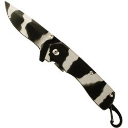 Blackout Self Defense Spring Assist Pocket Knife
