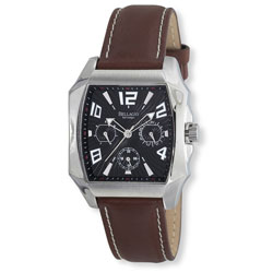 Bellagio Men's San Remo Series Leather Watch