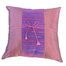 Silky Filigree Bright Purple Cushion Cover