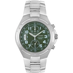 Seiko Men's Chronograph Green Dial Watch